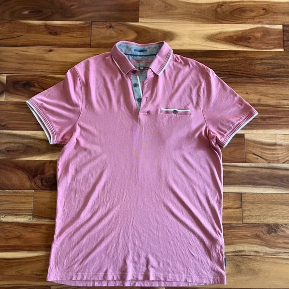 Ted Baker London Men's Derry Slim Fit Polo Shirt 4 or L - Picture 2 of 9